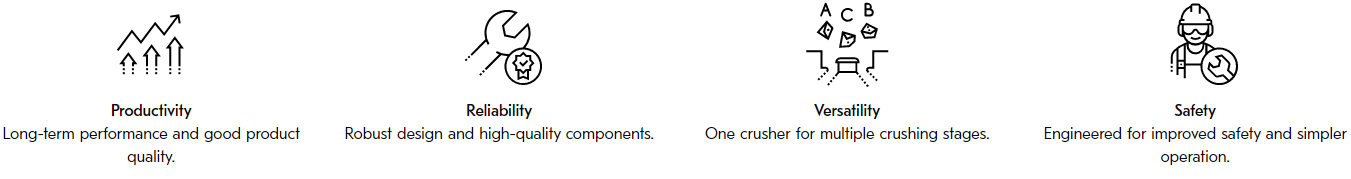 Cone Crushers/Efficient secondary, tertiary, and quaternary crushing(图1) Cone Crushers/Efficient secondary, tertiary, and quaternary crushing(图1)